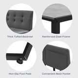 Yechen 5-Piece Modern Dining Table Set – Space-Saving Rectangular Kitchen Table with 4 Chairs for Small Spaces, Apartments, and Breakfast Nooks