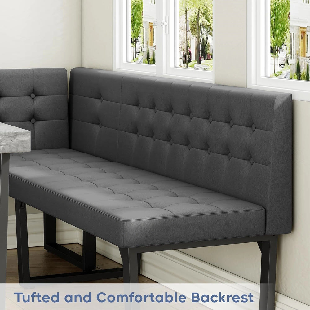 Yechen 5-Piece Modern Dining Table Set – Space-Saving Rectangular Kitchen Table with 4 Chairs for Small Spaces, Apartments, and Breakfast Nooks