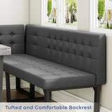 Yechen 5-Piece Modern Dining Table Set – Space-Saving Rectangular Kitchen Table with 4 Chairs for Small Spaces, Apartments, and Breakfast Nooks