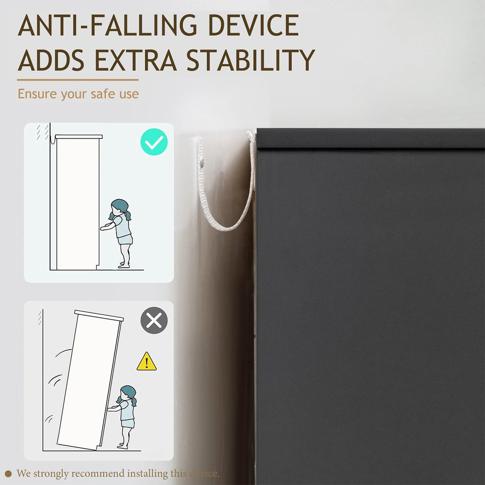 Yechen 71" Modern Armoire Wardrobe Closet with 2 Drawers & Hanging Rod