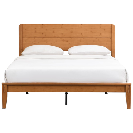 Yechen Bamboo Bed Frame | Japandi Platform Bed, 1000lbs, No Box Spring
