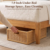Yechen Bamboo Platform Bed Frame, Queen & King7