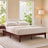 Yechen Bamboo Platform Bed Frame, Queen & King walnut 1