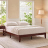 Yechen Bamboo Platform Bed Frame, Queen & King walnut 1