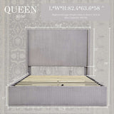 58" Tall Full Bed Frame with Lift Up Storage