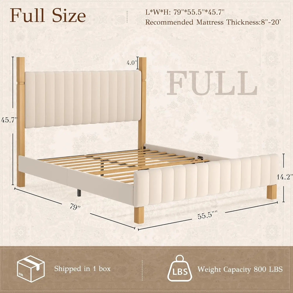 YechenFullSizeWoodBedFramewithHeadboard2