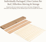 Yechen Solid Wood Platform Bed Frame Queen King Tool-Free Assembly Natural Oak7