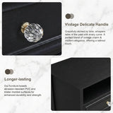 Yechen White Nightstand with Hidden Drawer, 2-Drawer Nightstand – Sturdy Wood Bedroom End Table with Storage, Modern Furniture for Bedroom Organization