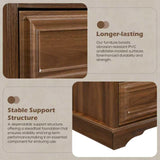 Yechen White Nightstand with Hidden Drawer, 2-Drawer Nightstand – Sturdy Wood Bedroom End Table with Storage, Modern Furniture for Bedroom Organization