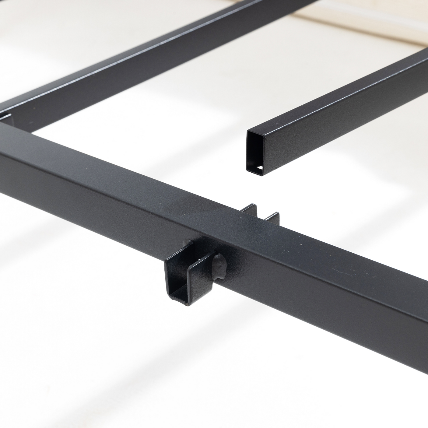 Premium Upholstered Platform Bed Frame with 6.3" Padded Headboard