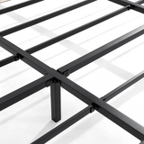 Premium Upholstered Platform Bed Frame with 6.3" Padded Headboard