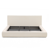 Premium Upholstered Platform Bed Frame with 6.3" Padded Headboard