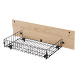 Boho Natural Rattan Headboard BedFrame with 4 Drawers