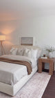 Boucle Cloud Platform Bed Frame - Padded Upholstered Bed