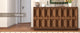 Yechen 59" Walnut Sideboard – Modern 3D Geometric Buffet Cabinet