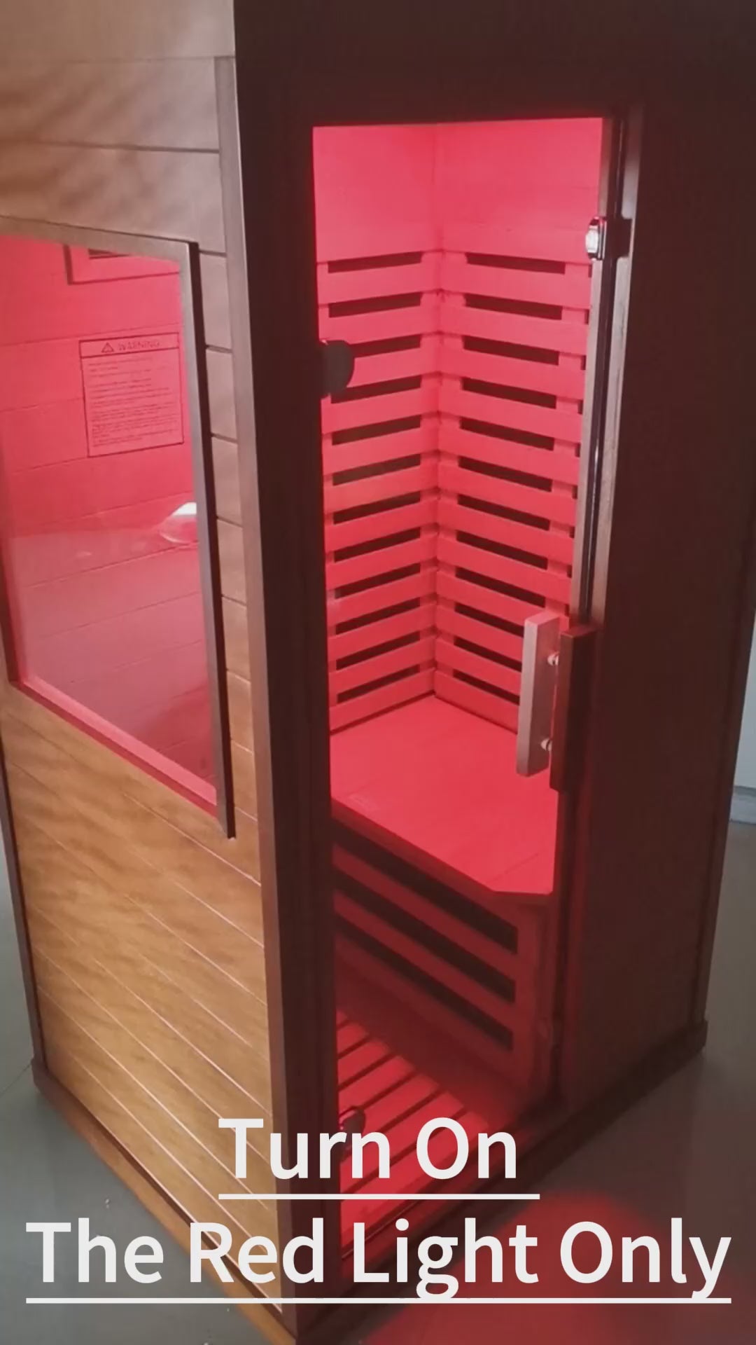 Low EMF Infrared Sauna for Home | 1170W Far Infrared Sauna with Red Light Therapy | 1 Person Carbon Fiber Sauna Room