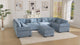 54" Oversized Corduroy Modular Sectional Sofa - Premium Comfort with High-Density Foam & Flexible Design