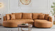 Mareno Leather Sectional Sofa