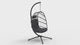 Luxurious Outdoor Egg Hanging Chair with Stand - All-Weather Rattan Swing for Patio & Bedroom