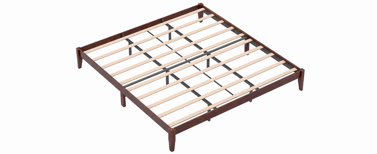 Yechen Bamboo Platform Bed Frame, Queen & King 