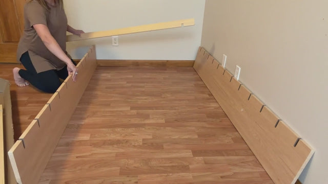 Yechen Solid Oak Platform Bed Frame | Dovetail & Mortise Tenon Joinery, Wooden Slats, No Box Spring Needed