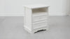 Yechen White Nightstand with Hidden Drawer, 2-Drawer Nightstand – Sturdy Wood Bedroom End Table with Storage, Modern Furniture for Bedroom Organization