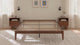 Yechen Bamboo Platform Bed Frame, Queen & King walnut 