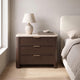 Yechen 28" Wide 3-Drawer Nightstand with Faux Marble Top