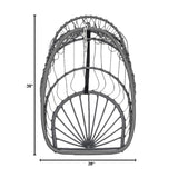 Luxurious Outdoor Egg Hanging Chair with Stand - All-Weather Rattan Swing for Patio & Bedroom